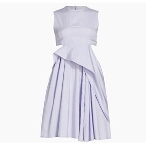 Cecilie Bahnsen Seero Draped Minidress US 6 Lavender Sculptural Open Back $1225